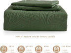 Exclusivo Mezcla Queen Quilt Bedding Set, Lightweight Olive Green Quilts Queen - Image 6