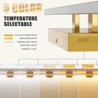 VOLISUN Modern Bathroom Vanity Light 48 inch, 30W Dimmable 5CCT Led Bathroom - Image 3