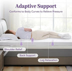 SINWEEK 2 Inch Gel Memory Foam Mattress Topper Twin Size, Ventilated High - Image 3