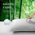 WishSmile Cooling Queen Pillowcases Set of 2 Breathable Cool Silky Soft Rayon - Image 3