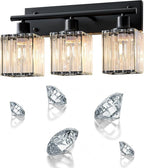 Bathroom Light, 3-Light Modern Crystal Vanity Light, Bathroom Lighting Fixtures - Image 5