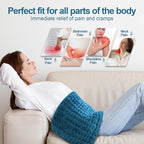 Heating Pad for Back, Electric Heating Pads for Cramps/Abdomen/Waist/Shoulder - Image 3