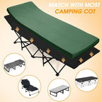CYMULA Camping Cot Mattress 2in Memory Foam Sleeping Pad, Soft Warm Non-Slip - Image 3