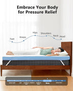PERLECARE 3 Inch Firm Mattress Topper Twin XL, Cooling Gel-Infused & Bamboo - Image 3