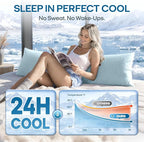 ZonLi Cooling Body Pillowcase for Hot Sleepers, Breathable Body Pillow Cover - Image 2