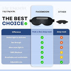 See-Through Sleep Mask with Removable Blackout Strip, Peek-a-Boo Window - Image 4