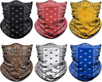 Venswell Neck Gaiter Face Mask Men Women, Seamless Bandana Rave Face Cover - Image 2