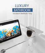 Acrylic Bathtub Tray Clear Bathtub Caddy Bath Tray Table - Image 4