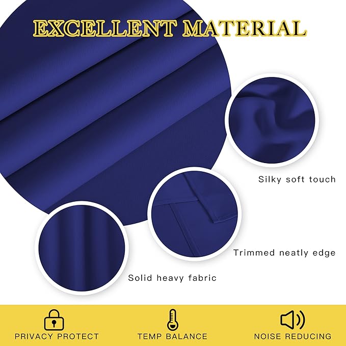 NICETOWN Blackout 72 inch Curtains - Image 2