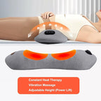 3 in 1 Back Massager, Electric Lumbar Support Pillow Heat Vibration Massage - Image 7