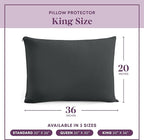 CirclesHome Pillow Protectors 2 Pack King Zippered - Image 6
