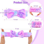 6 Pack Spa Headband with Wristbands: Washing Face Facial Makeup Skincare - Image 6