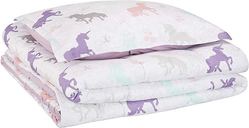 Amazon Basics 2-Piece Soft Easy-Wash Microfiber Kid's Comforter and Pillow Sham - Image 2
