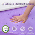 SINWEEK 3 Inch Gel Memory Foam Mattress Topper Full Size, Ventilated High - Image 5