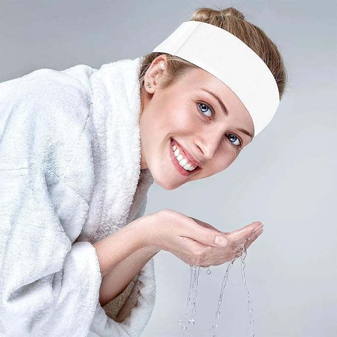 White Disposable Spa Headband for Women – 36pcs Disposable Headbands for Spa - Image 6