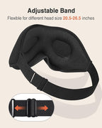 MABAO 2 Packs Sleep Mask for Side Sleeper, Eye Mask for Sleeping Women Men - Image 6