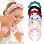 Luckybear Spa Headband for Washing Face, Velvet Makeup, Bubble Skincare - Image 8