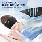 TOPOINT Sleep Mask Headphones Bluetooth Wireless 5.4, Breathable Cotton Eye Mask - Image 2
