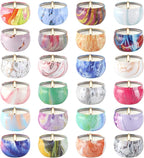 WPONSZU Scented Candles Gifts Set 24 Pack Soy Wax Travel Tin Jar Candles - Image 9