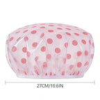3PCS Elastic Reusable Waterproof Shower Caps - Image 2