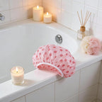 3PCS Elastic Reusable Waterproof Shower Caps - Image 3