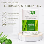 Lemongrass + Green Tea 4-in-1 Manicure & Pedicure Spa Set – Exfoliate, Hydrate - Image 3