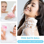 CHENGU 50 Pack Loofah Sponge Bath Sponge Shower Loofah Mesh Shower Ball Bath - Image 5