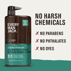 Every Man Jack Sea Minerals + Citron Hydrating Mens 3-in-1 All Over Wash - Image 6