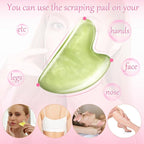 Sherr 12 Pcs Gua Sha Facial Tools Resin Heart Shaped Massage Guasha Tool - Image 5