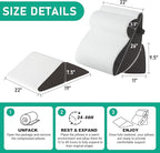4PCS Wedge Pillow Set for After Surgery, Orthopedic Bed Wedge Pillow for Back - Image 2