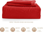 Exclusivo Mezcla California King Quilt Bedding Set, Lightweight Red Quilts Cal - Image 6