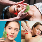 BBTO 2 Pcs Jade Comb for Scalp Massage Gua sha Comb for Head Body spa Hair - Image 5