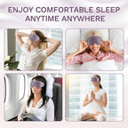 99% Fully Block Out Light Eye Sleep Mask, 3D Deep Contoured Eyes Cover Zero - Image 7