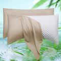 Cooling Crescent Side Sleeper Pillow Cases King Size Set of 2 by ELIBABA