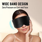 100% Mulberry Silk Sleep Mask, Large Eye Cover - Image 5