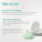 HEETA Scalp Massager Shampoo Brush 2 Pack, Soft Silicone Bristles to Remove - Image 5