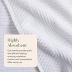 Springtree Home 100% Cotton Bath Towel Set of 4 | Super Soft & Absorbent - Image 8