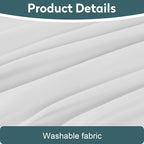 Toodou White Twin Bed Top Sheet is Made of Soft Wrinkle Resistant Microfiber - Image 6