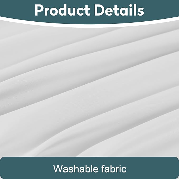Toodou White Twin Bed Top Sheet is Made of Soft Wrinkle Resistant Microfiber - Image 6