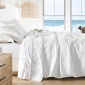 SahSahCasa Quilt Set King Size, 100% Cotton Quilt Bedding Set Bedspread by SahSahCasa