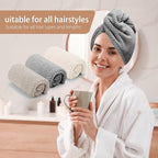 CZZXI 3 PCS Microfiber Hair Towel - Image 6