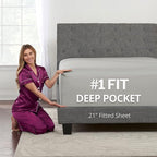 DeaLuxe Deep Pocket Full Fitted Sheet by DeaLuxeBedding