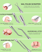Nail Files and Buffers, MORGLES Nail Prep Kit - Image 6