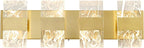 Modern LED Bathroom Light Fixtures Dimmable 4-Light Gold Vanity Light, 5CCT - Image 9