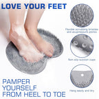 2PACK Shower Foot Scrubber Mat Back Washer Back Exfoliating Bath Wash Pad Wall - Image 2