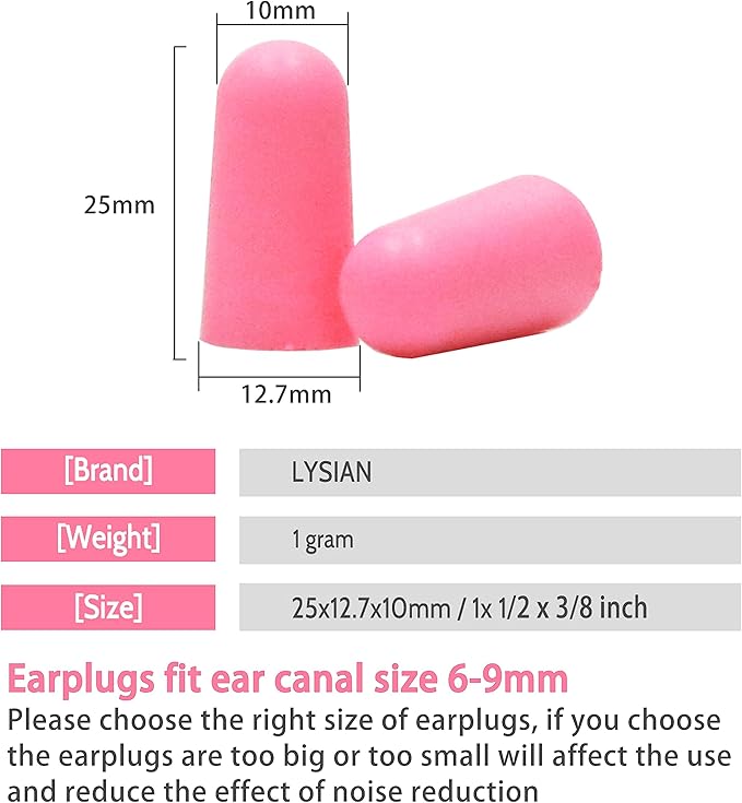 LYSIAN Ultra Soft Foam Ear Plugs - Image 7