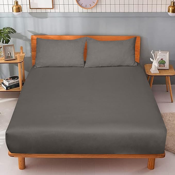 ROYALE LINENS 300 Thread Count 100% Long Staple Combed Cotton Fitted Sheet King - Image 9