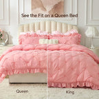 BEDELITE Pink Comforter Set Queen - Image 3