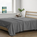 THREAD SPREAD 100% Organic Cotton Percale Flat Sheet Queen Size by THREADSPREAD