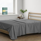 THREAD SPREAD 100% Organic Cotton Percale Flat Sheet Full Size by THREADSPREAD